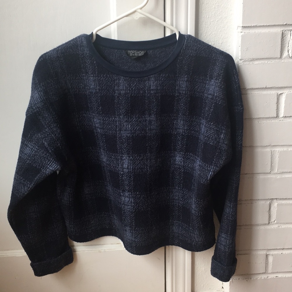 Topshop plaid sweater